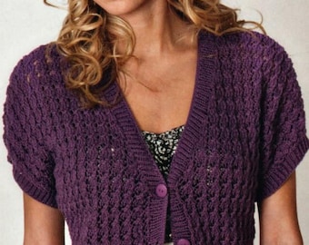 Vintage Woman's Cardigans Knitting Pattern (DK) - 32-42" Chest (PDF Download)