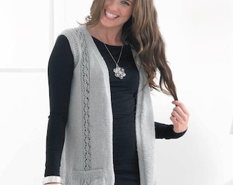 Vintage Ladies Cardigan & Waistcoat Knitting Pattern: DK, 28" - 50" Chest (PDF Download)
