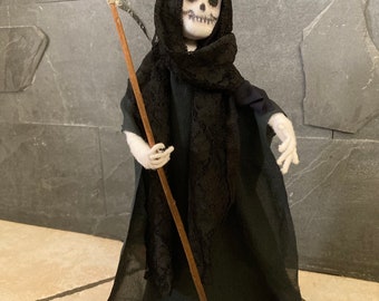 O Ceifador / Decoração feita à mão para leitura de tarô ou Halloween