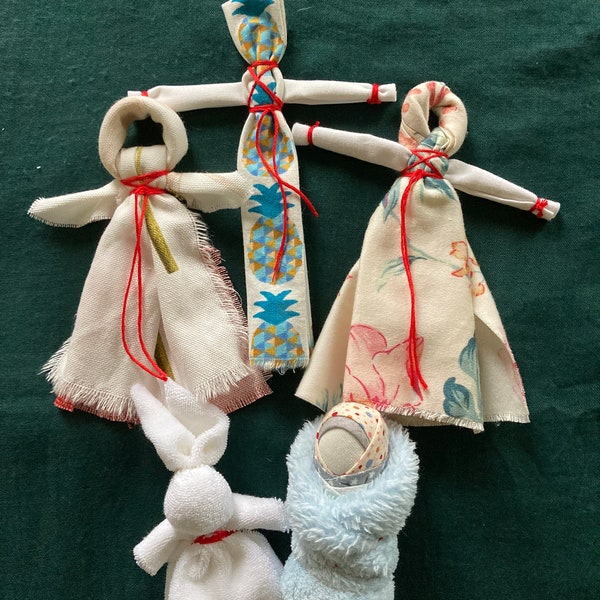 Set d’amulettes de protection motanka pour nourrisson/bébé