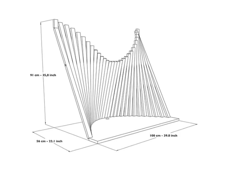 Handmade Wall Desk Palm Foldable Wall Desk Wall Mounted Desk Functional