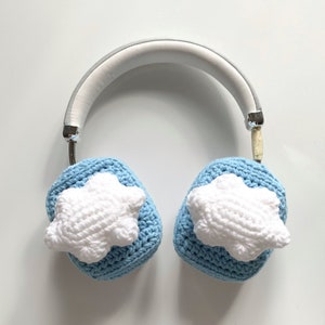 Crochet Cloud Airpods Max Covers, Crochet Headphone Covers, AirPod Max Cover, Crochet Over-ear cover, Handmade Gifts