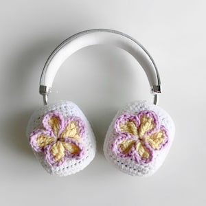 Crochet Flower Airpods Max Covers, Crochet Headphone Covers, AirPod Max/ Sony MX4 MX5 Cover, Crochet Over-ear cover, Handmade Gifts