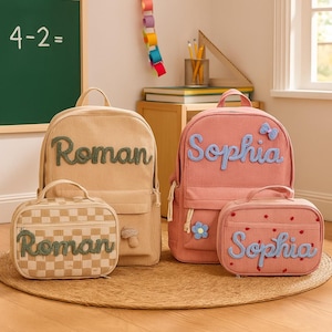 Sac à dos personnalisé pour tout-petit, Sac personnalisé avec nom, École préscolaire, Cadeau d'anniversaire pour garçon, Rentrée scolaire, Cartable