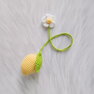 Crochet Fruits Headphone Accessory, Cute Headphone Accessory, Crochet Strawberry/Lemon/Orange Bookmark, Crochet Cable Tie, Crochet gifts
