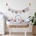 Personalized Yarn Letter Baby Name Banner, Custom Pennant Nursery Garland, Personalized Newborn Shower Gift, Newborn Shower Keepsake Gift product logo