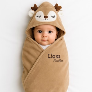 Custom Baby Towel with Name,Hooded Towel for Baby,Newborn Gift,Baby Shower Gift,Kids Towel with Embroidered Name, Personalized Keepsake