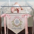 Personalized Baby Banner, Floral Crest Welcome Banner with bows, Baby Banner with bows, Hospital Door Sign, Baby Shower Gifts, Newborn Gifts product logo