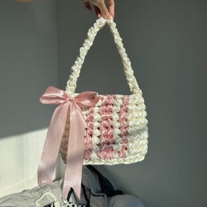 Handmade Crochet Flower Bag,flower Shoulder Bag,floral Bag