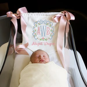 Custom Name Baby Banner, Ribbon Welcome Banner, Baby Banner with bows, Hospital Door Sign, Baby Shower Gifts, Newborn Gifts