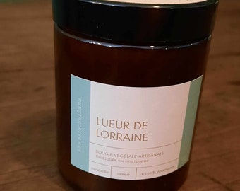 Bougie végétale artisanale 'Lueur de Lorraine'