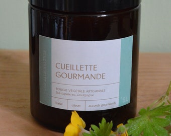 Bougie végétale artisanale 'Cueillette gourmande'