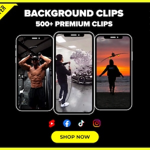 500+ Premium Background Clips  | YouTube shorts, Instagram reels, Tik tok videos | Background videos