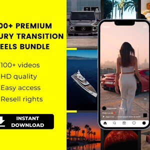 100+ virale luxe transitierijke lifestyle rollenbundel, auto&#39;s - TikTok-video&#39;s, Instagram-rollen, YouTube-shorts - gezichtsloze rollen