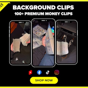 100+ Premium Geld Hintergrund Clips | Youtube, Instagram, Pinterest, Facebook | Hochwertige Clips