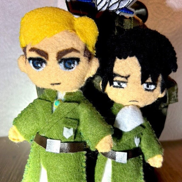 Eruri Plush Doll Couple Erwin x Levi