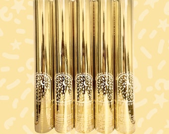 The Beaucoup Co. Premium Biodegradable Gold Confetti Cannons