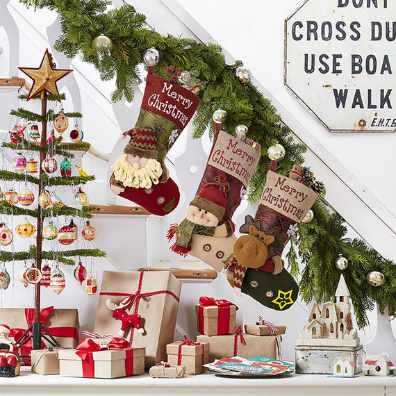  Christmas Decorations Christmas Boots Hanging Wall