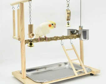 Bird toys/Parrot Bird Stand/Pet Bird Toys/Parrot Playground/Suitable for Small and Medium Birds