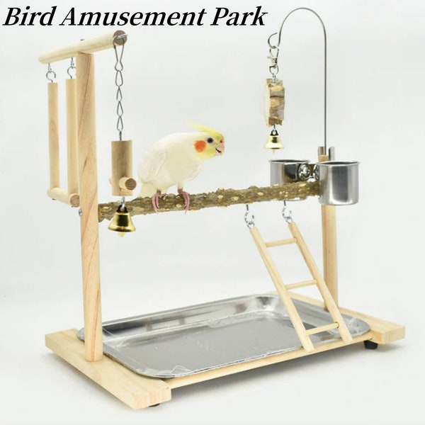 Bird toys/Parrot Bird Stand/Pet Bird Toys/Parrot Playground/Suitable for Small and Medium Birds