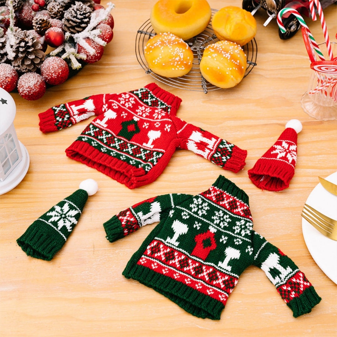 christmas-wine-bottle-sweater-diy-wool-knitted-figurine-wine-bottle-cap