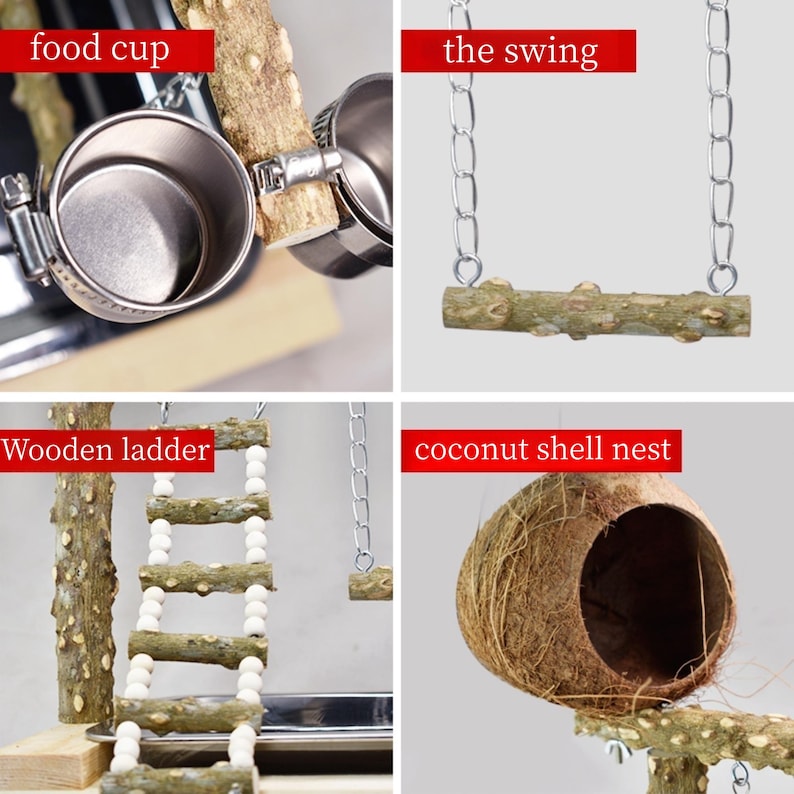 Natural Bird Tree Stand/parrot Bird Stand/pet Bird Toys/parrot