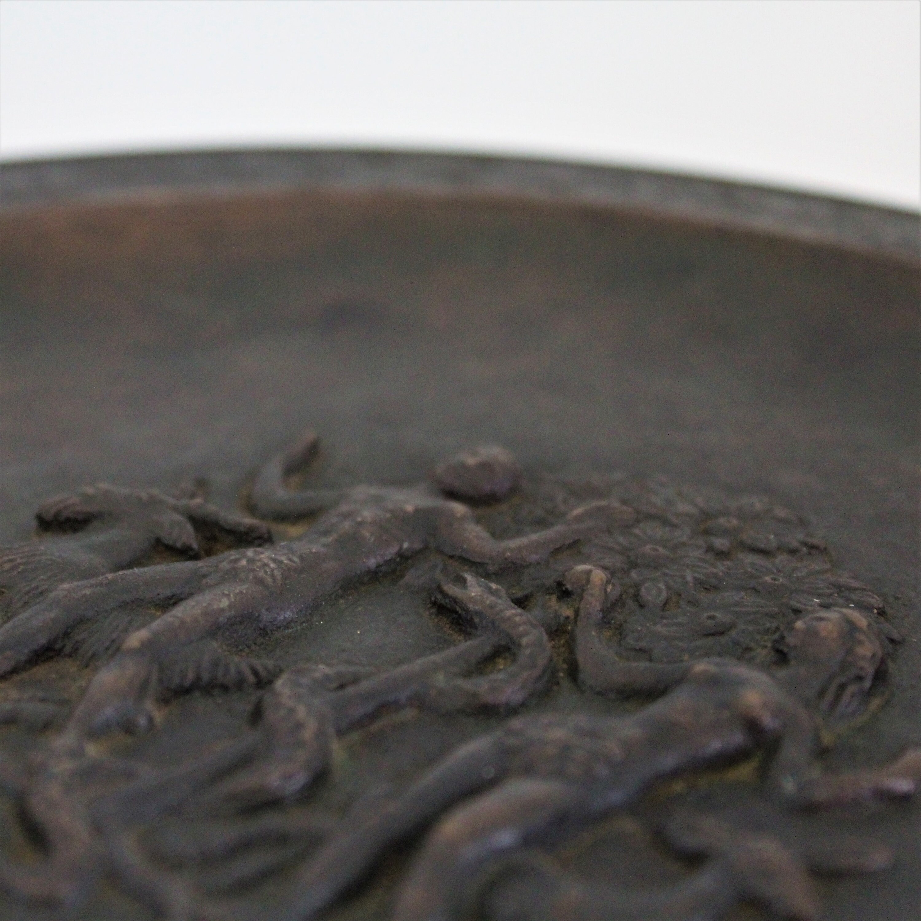 Vintage Bronze Wall Plate of Adam and Eve fritz Nuss Etsy