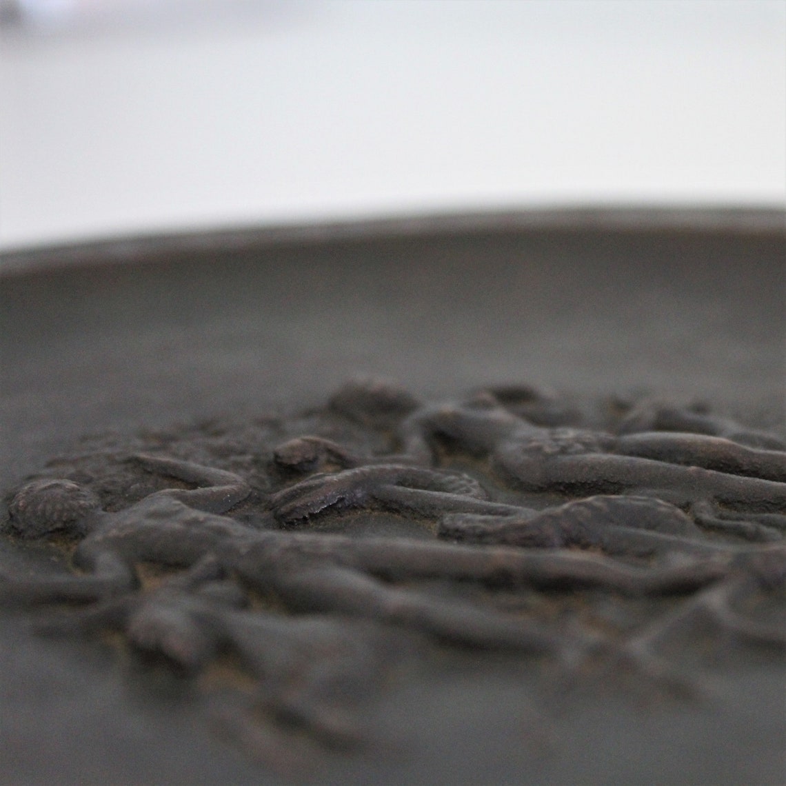 Vintage Bronze Wall Plate of Adam and Eve fritz Nuss Etsy