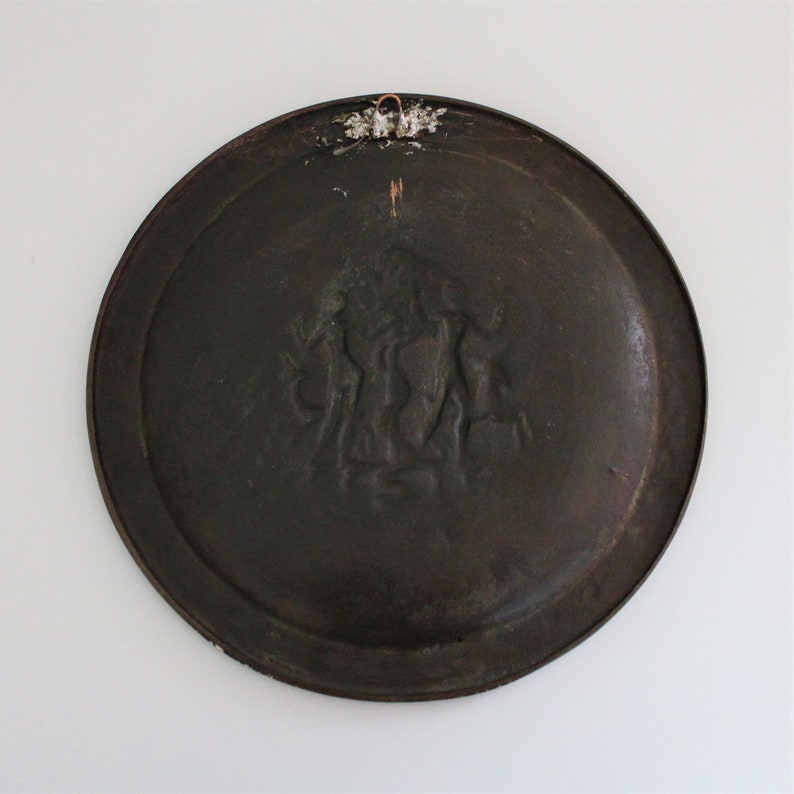 Vintage Bronze Wall Plate of Adam and Eve fritz Nuss Etsy