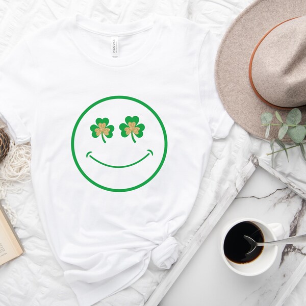 PF Shamrock Smiley Face Tee main image 1