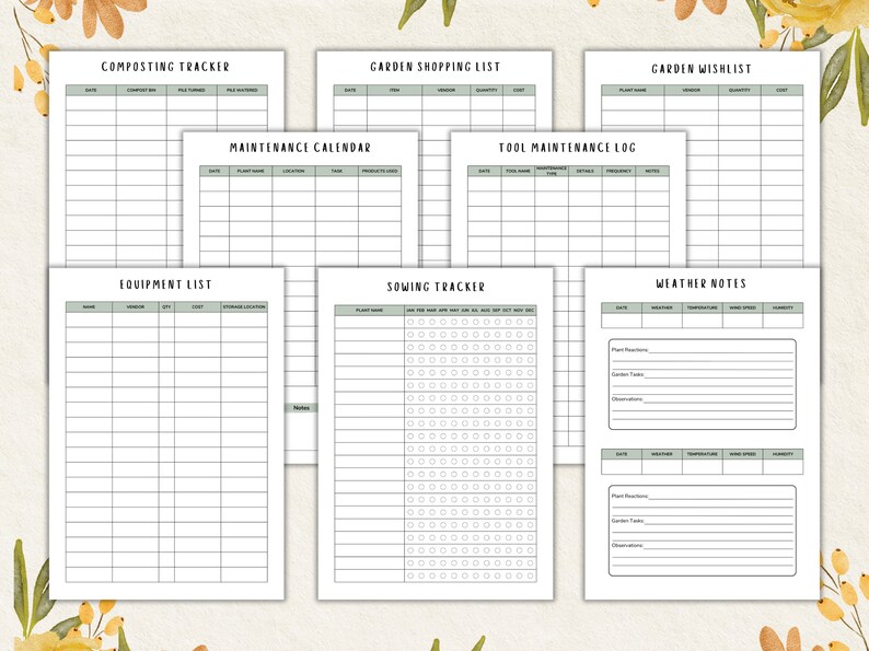 Gardening Planner Printable Ultimate Garden Planner Gardening Log Plant ...
