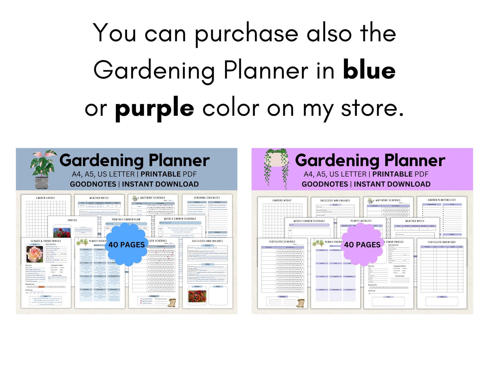 Gardening Planner Printable Ultimate Garden Planner Gardening Log Plant ...