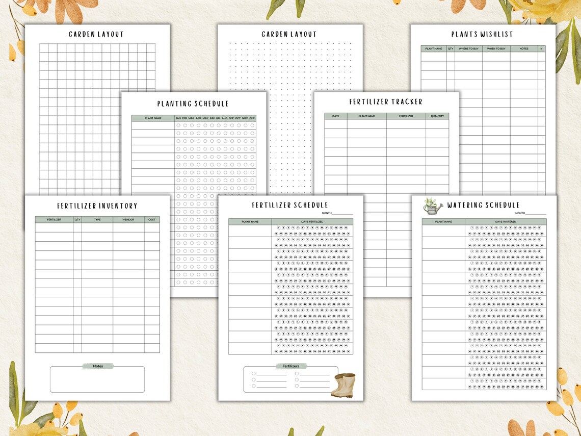 Gardening Planner Printable Ultimate Garden Planner Gardening Log Plant ...