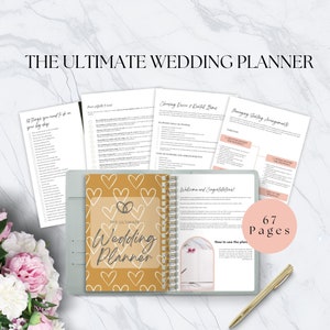DIY Hochzeitsplaner Sammelmappe Printables | Hochzeitsplaner Printable | Digitaler Hochzeitsplaner | Hochzeitsplanungsbuch | Hochzeitsmappe