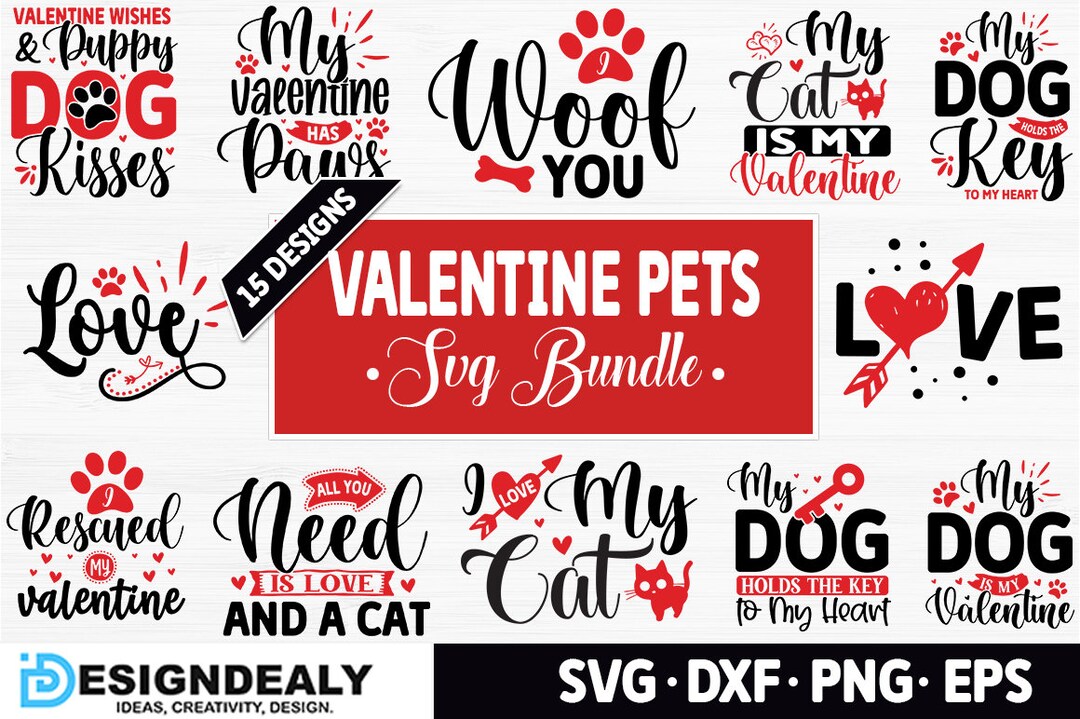 Valentine Svg Bundle Valentines Day Svg Bundle Love Svg - Etsy
