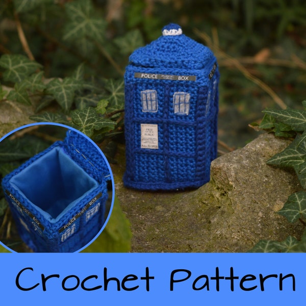 Doctor Who's TARDIS - crochet instructions / crochet pattern in German and English