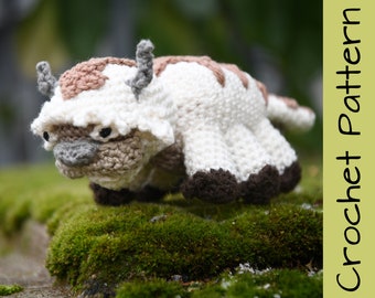 Sky Bison Crochet Pattern in German and English