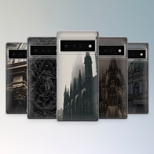 Gothic Architecture Phone Case Cathedral Case for Google Pixel 8, 7A, 7Pro, 6A, Samsung Galaxy A54, S23, S21Fe, S22, A14, iPhone 15, 14,13