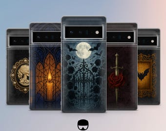 Paranormal Gothic Phone Case Cover for Google Pixel 10Pro XL, 9Pro, 9A, 8A, 7Pro, 7, Samsung S25, S24Fe, S23, A56, A15 iPhone 17 Pro Max,16E