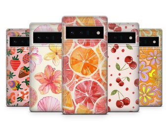 Summer Fruit Phone Case Cover for Google Pixel 10Pro XL, 9Pro, 9A, 8A, 7Pro, 7A, 6A Samsung S25, S24Fe, S23, A56, A15 iPhone 17 Pro Max, 16E