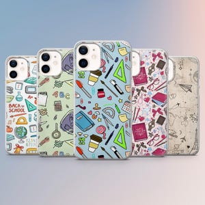 Back To School Phone Case Cover for iPhone 17Pro, 16E, 15, 14, 13 Samsung S25, S24Fe, S23, A56, A15 Pixel 10Pro XL, 9A, 8A, 8Pro, 7A, 6A