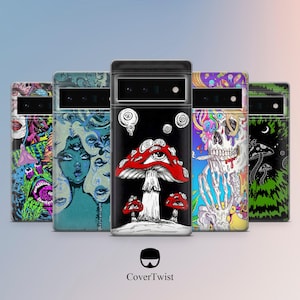Trippy Psychedelic Phone Case Cover for Google Pixel 10Pro XL, 9Pro, 9A, 8A, 7Pro, 7, Samsung S25, S24Fe, S23, A56, A15 iPhone 17 Pro