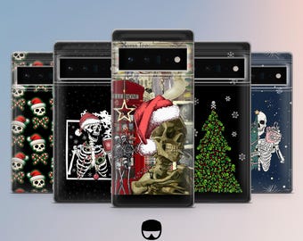 Christmas X Halloween Phone Case Cover for Google Pixel 10Pro XL, 9Pro, 9A, 8A, 7Pro, 7, Samsung S25, S24Fe, S23, A56, A15 iPhone 17 Pro Max