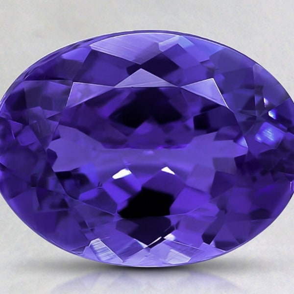 Natural tanzanite 8x10mm Oval Faceted