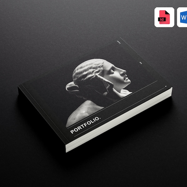 Architektur Portfolio Template, Minimalistisches Layout, Interior Design Magazine, Adobe InDesign Template, A4 Querformat