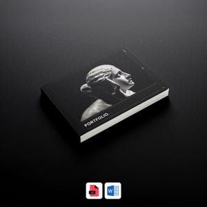 Architecture Portfolio Template, Minimalist InDesign Layout, Interior Design Magazine, A4 Landscape, Professional Creative Portfolio image 1