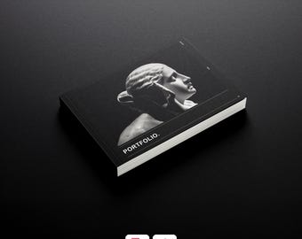 Architecture Portfolio Template, Minimalist InDesign Layout, Interior Design Magazine, A4 Landscape, Professional Creative Portfolio