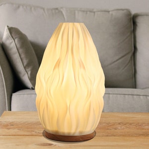 Lampade da tavolo stampate in 3D con luci calde, luci moderne per la casa, regalo di inaugurazione della casa per la famiglia, paralume ecologico in PLA