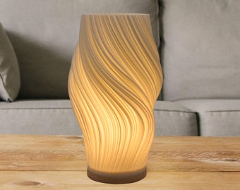 2 Color Lighting 3D Printed Lamp, Art Decoration For Home, Bedroom Table Lamp