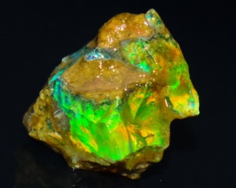 24.10 Cts Natural Ethiopian Opal Rough Size 23X17 MM Top Quality Free Form Welo Opal Size White Opal Welo Fire Jewelry Opal Raw Stone